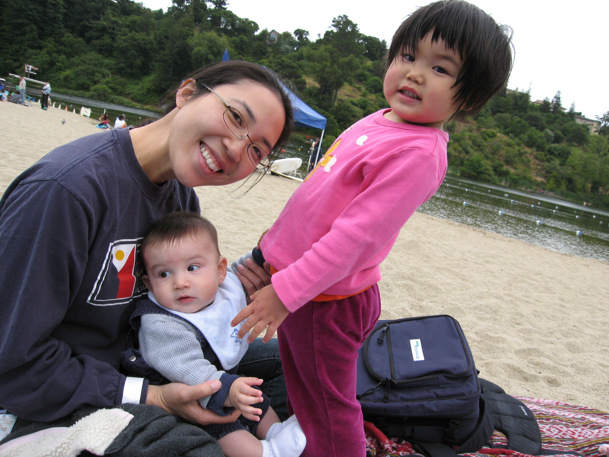 At Lake Temescal with Corinne