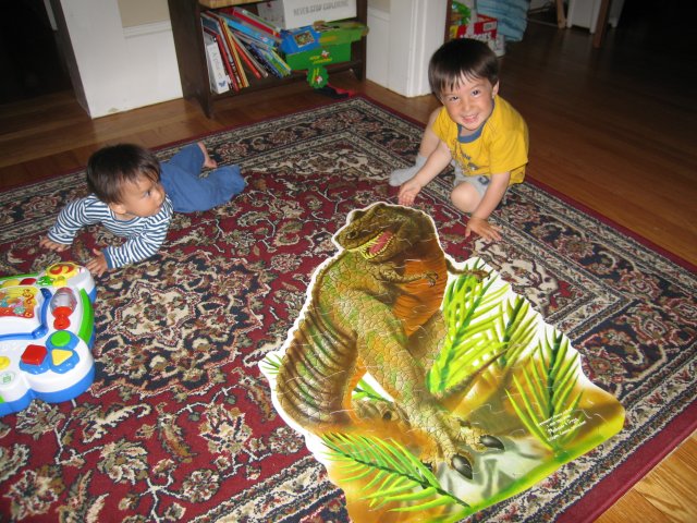 All by myself!  Dinosaur Puzzle!